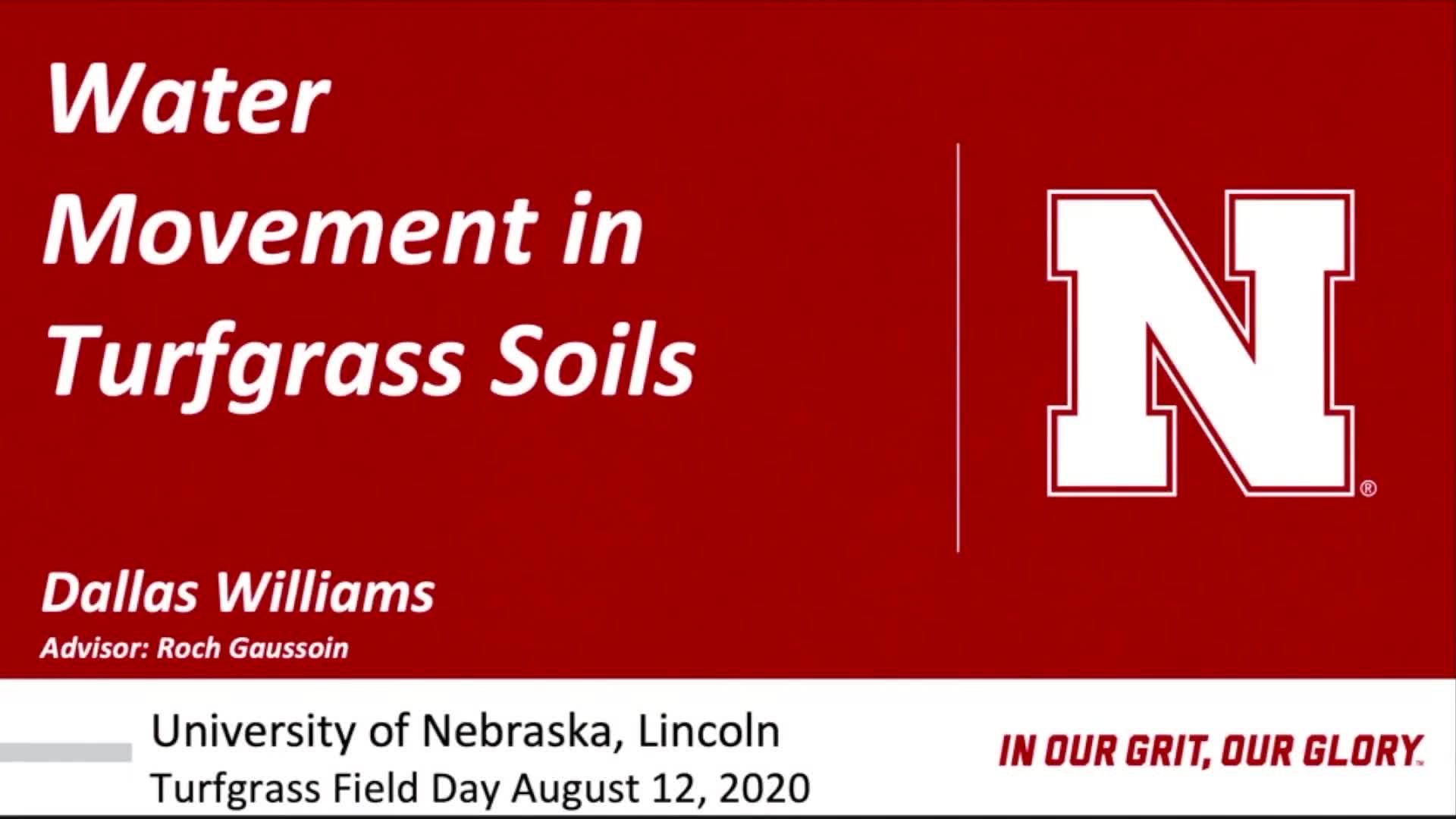 Water Movement in Turfgrass Soils