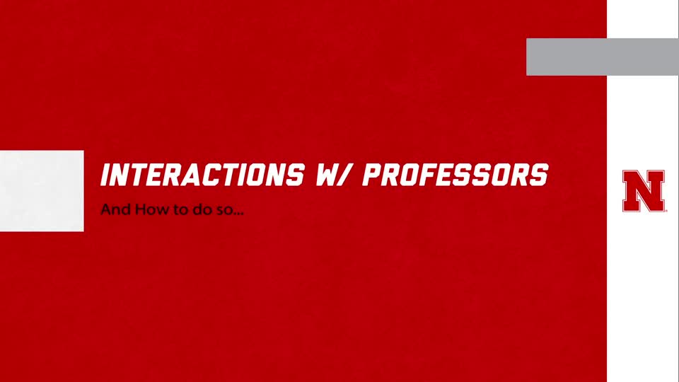PFS: Interactions with Professors