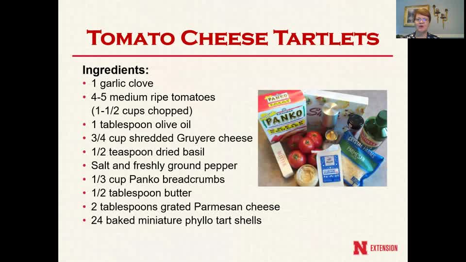 Cooking with Carol - Tomato Cheese Tartlets