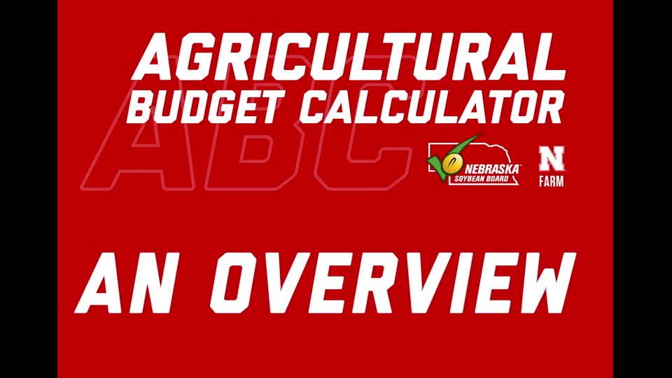 Agricultural Budget Calculator - Overview
