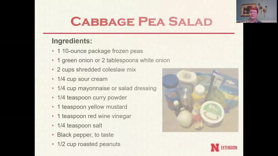 Cooking with Carol - Cabbage Pea Salad