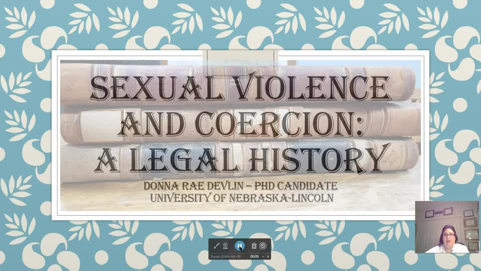 A Comparative Legal History of Sexual Violence and Coercion on the Nineteenth-Century Plains