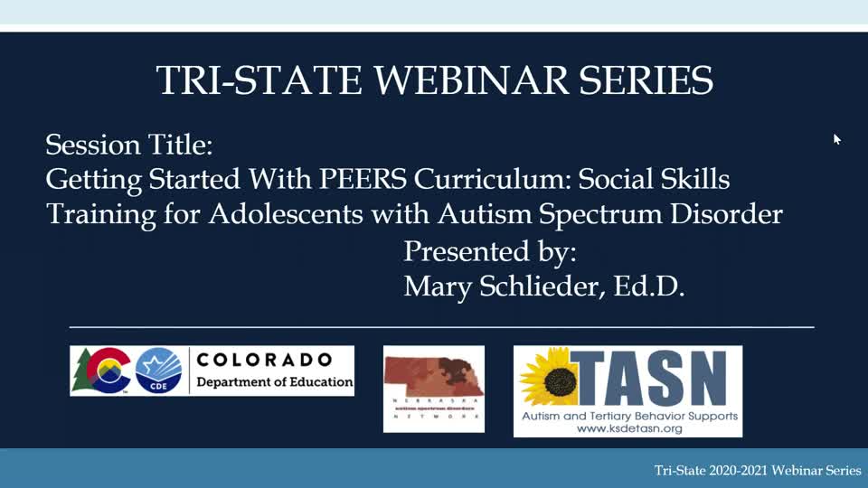 Getting Started with PEERS for Adolescents: Social Skills Training for Adolescents with Autism Spectrum Disorder