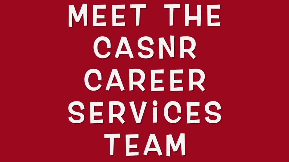 Meet the CASNR Career Center Team