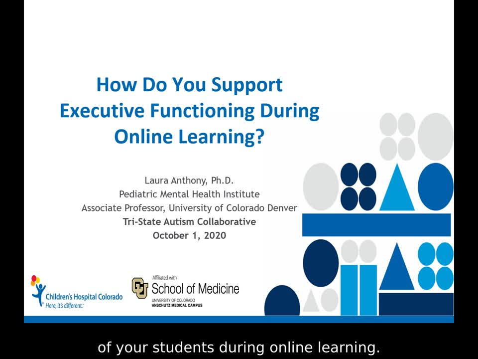 How do you Support Executive Functioning During Online Learning?