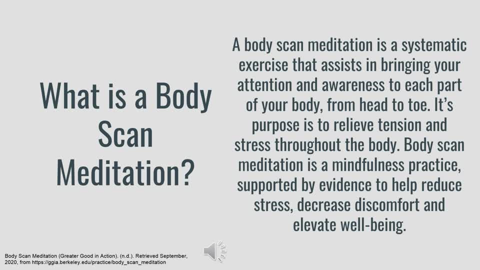 Body Scan Meditation, MediaHub