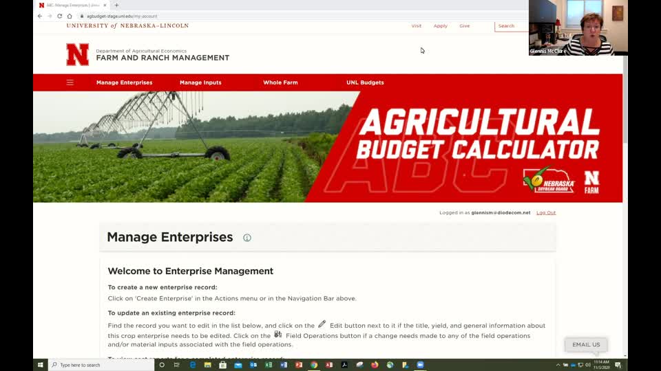 Ag Budget Calculator Tutorial 4: Copying and Modifying a UNL Crop Budget as One of Your Own