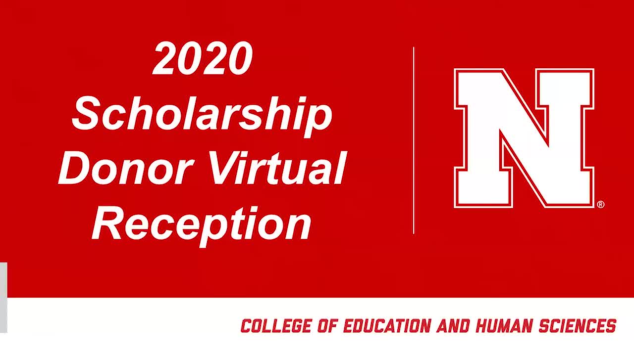2020 Scholarship Donor Virtual Reception