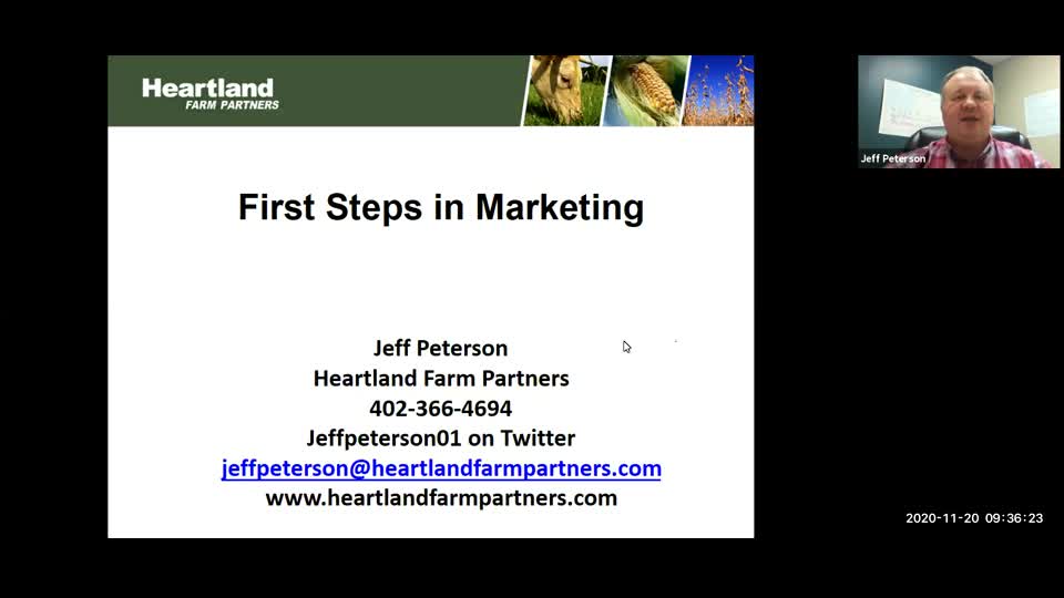Jeff Peterson - First Steps in Marketing 