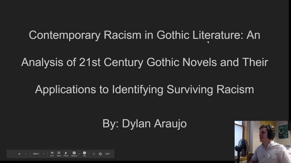 Contemporary Racism in Gothic Literature: An Analysis of 21st Century Gothic Novels and Their Applications to Identifying Surviving Racism