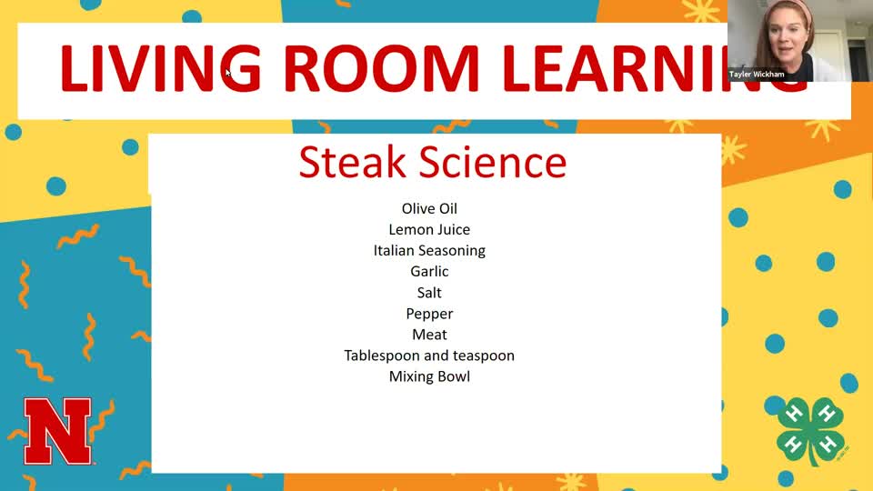 Living Room Learning: Steak Science