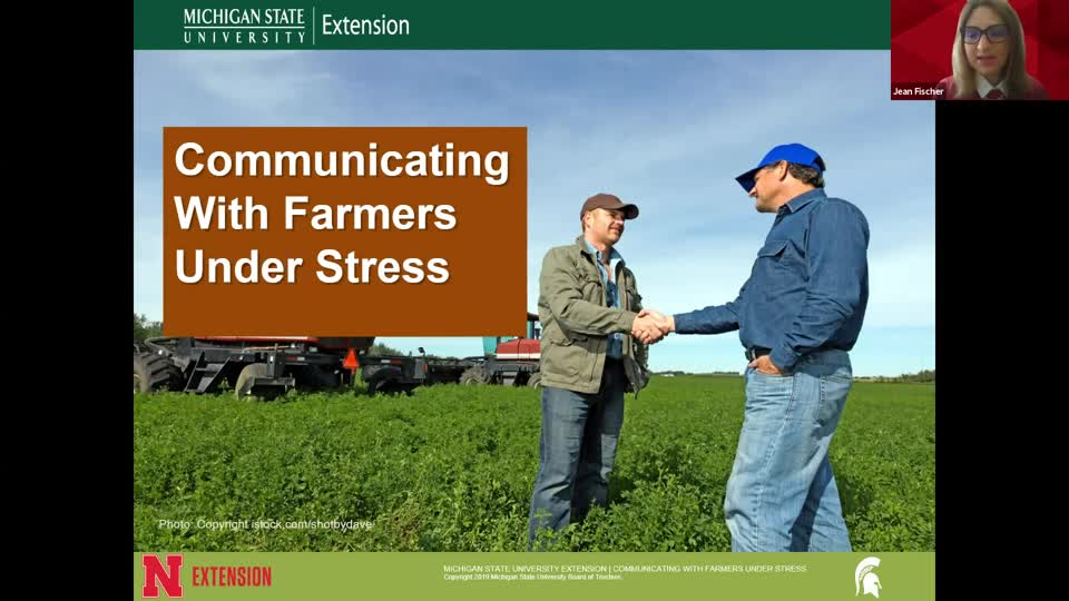 Communicating with Farmers Under Stress - Jan. 28, 2021