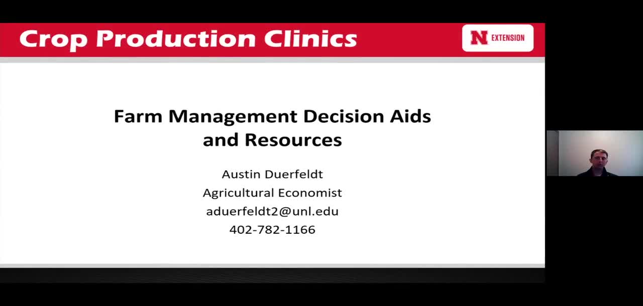 Farm Management Decision Aids and Resources
