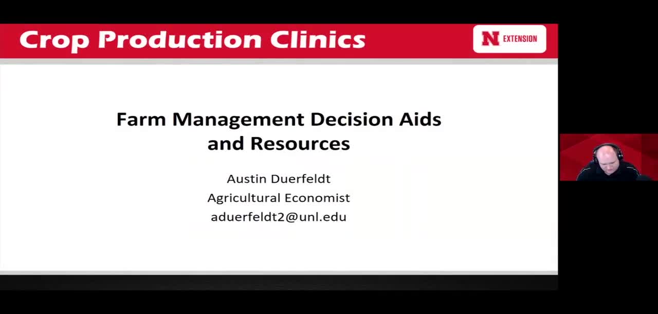 Farm Management Decision Aids and Resources