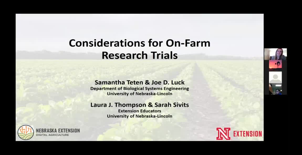 Considerations for On-Farm Research Trials