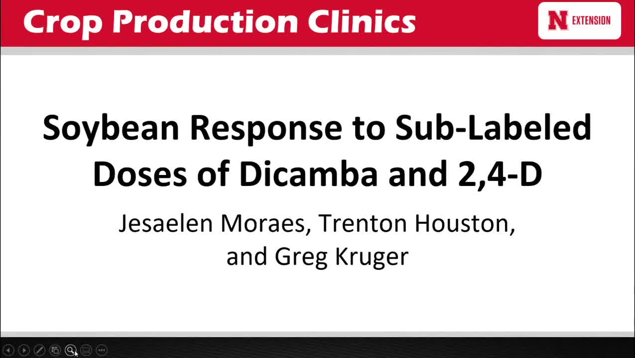 Soybean Response to Sub-Labeled Doses Dicamba and 2,4-D 