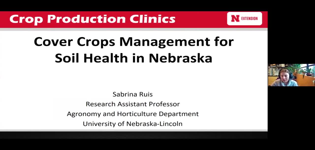Cover Crop management for soil health in Nebraska