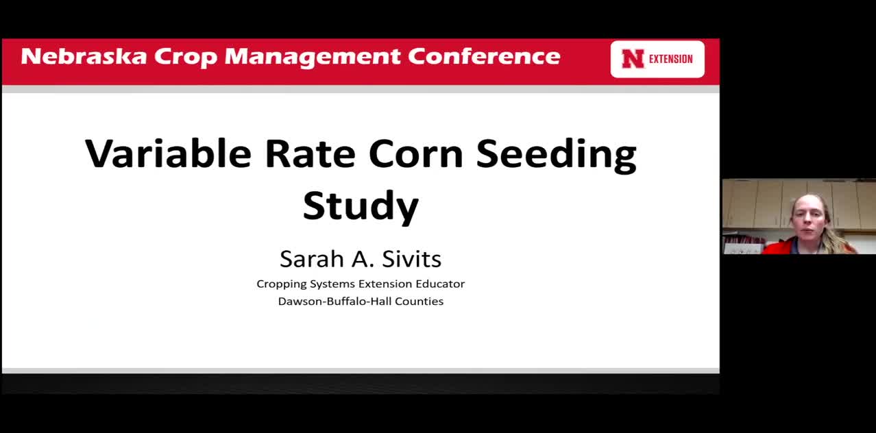 Variable Rate Corn Seeding Study