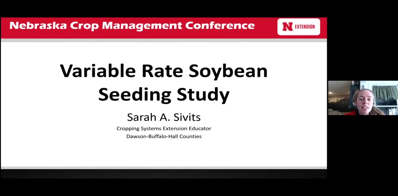 Variable Rate Soybean Seeding Study