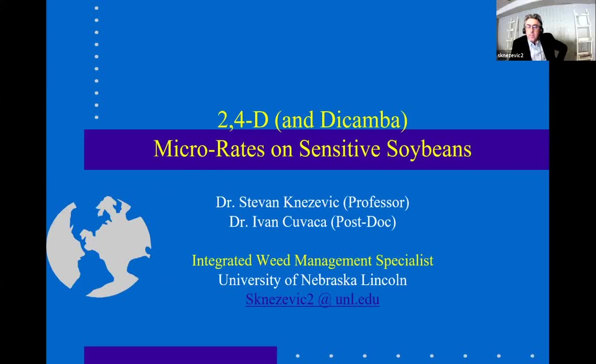 2,4-D and Dicamba Micro Rates on Sensitive Soybean 