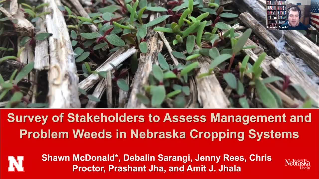 Survey of stakeholders to access the problem weeds and weed management practices in Nebraska 