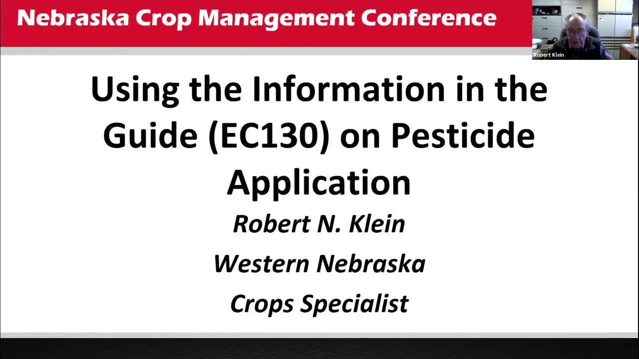 Using the Information in the Guide on Pesticide Application 