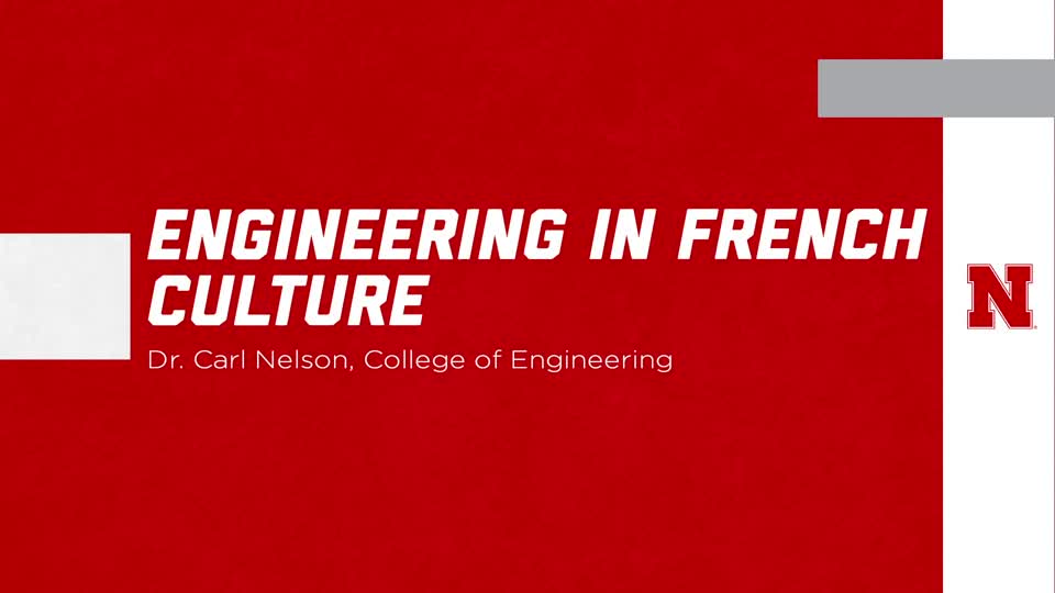 Engineering in French Culture - ENGR 490