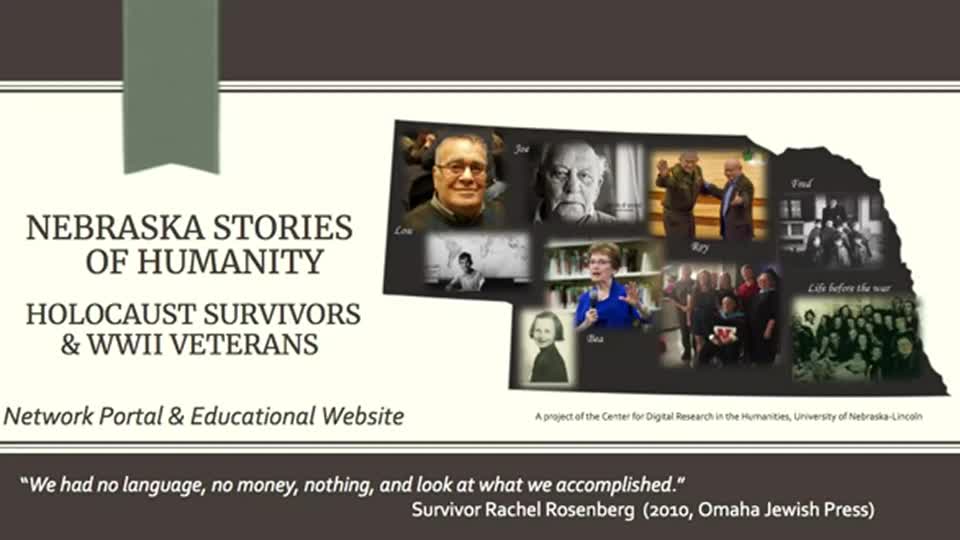 Nebraska Holocaust Survivor & WWII Veteran Network and Educational Portal
