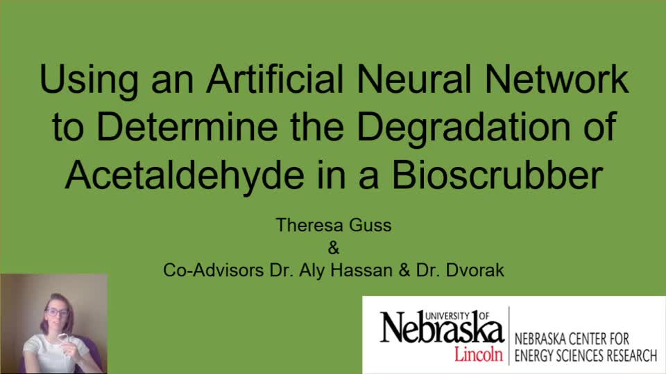 Using an Artificial Neural Network to Determine the Degradation of Acetaldehyde in a Bioscrubber