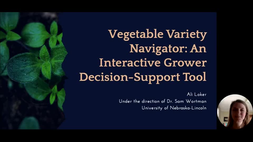 Vegetable Variety Navigator: An Interactive Grower Decision-Support Tool