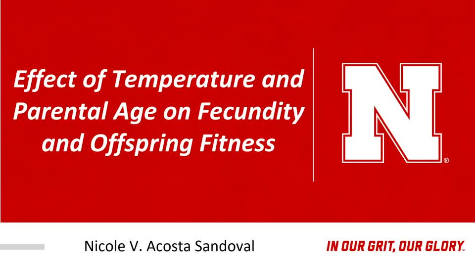 Effect of Temperature and Parental Age on Fecundity and Offspring Fitness