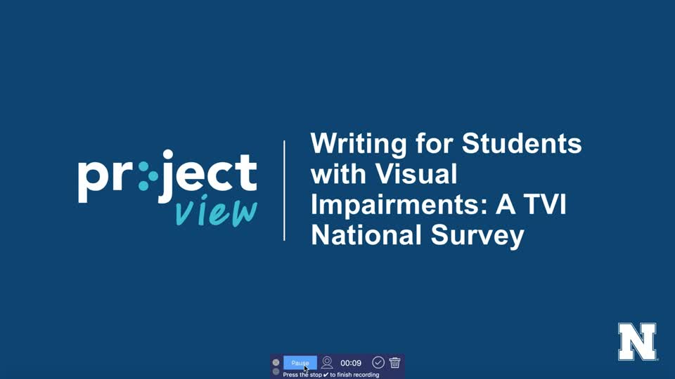 Writing for Students with Visual Impairments: A TVI National Survey