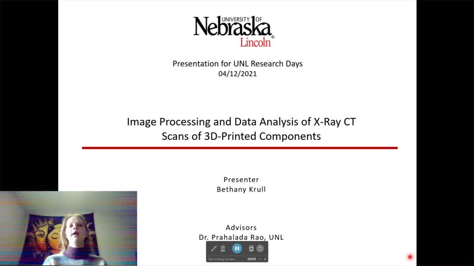 Image Processing and Data Analysis of X-Ray CT Scan of 3D-Printed Component