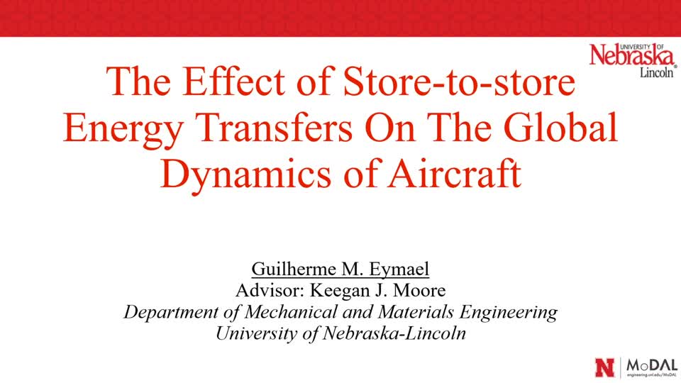 The Effect of Store-to-store Energy Transfers On the Global Dynamics of Aircraft