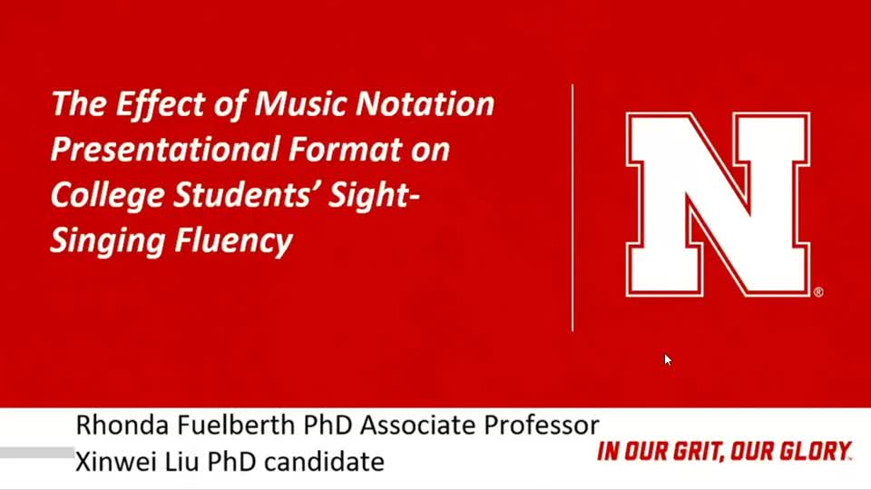 The Effect of Music Notation Presentational Format on College Students' Sight-Singing Fluency