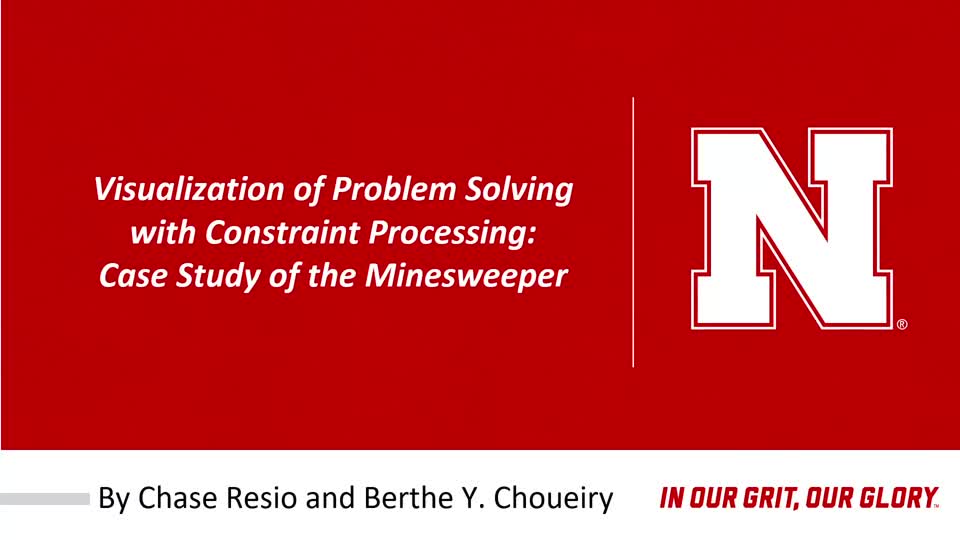 Visualization of Problem Solving with Constraint Processing: Case Study of the Minesweeper
