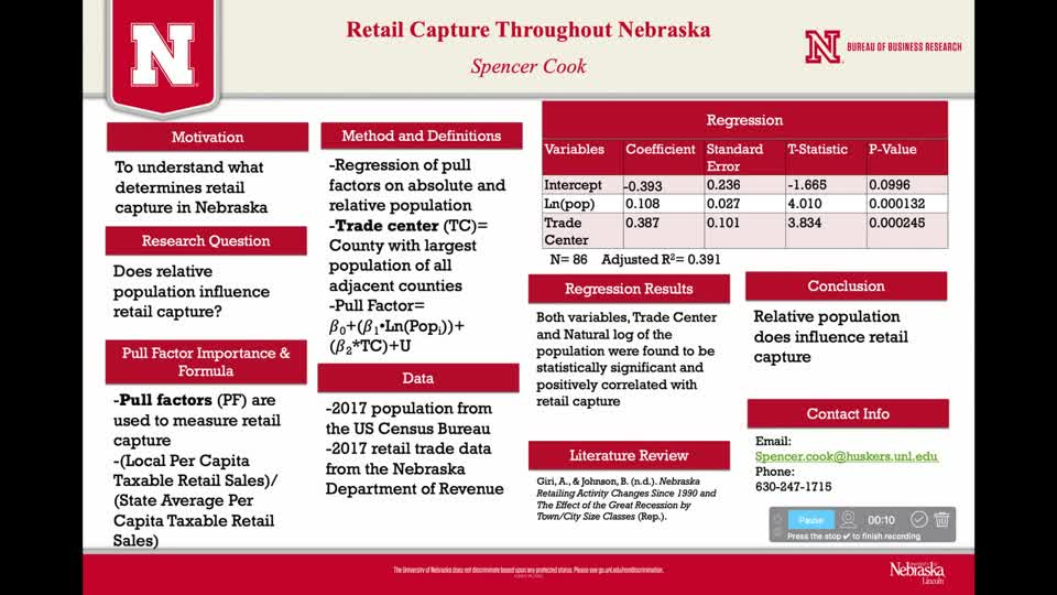 Retail Capture Throughout Nebraska