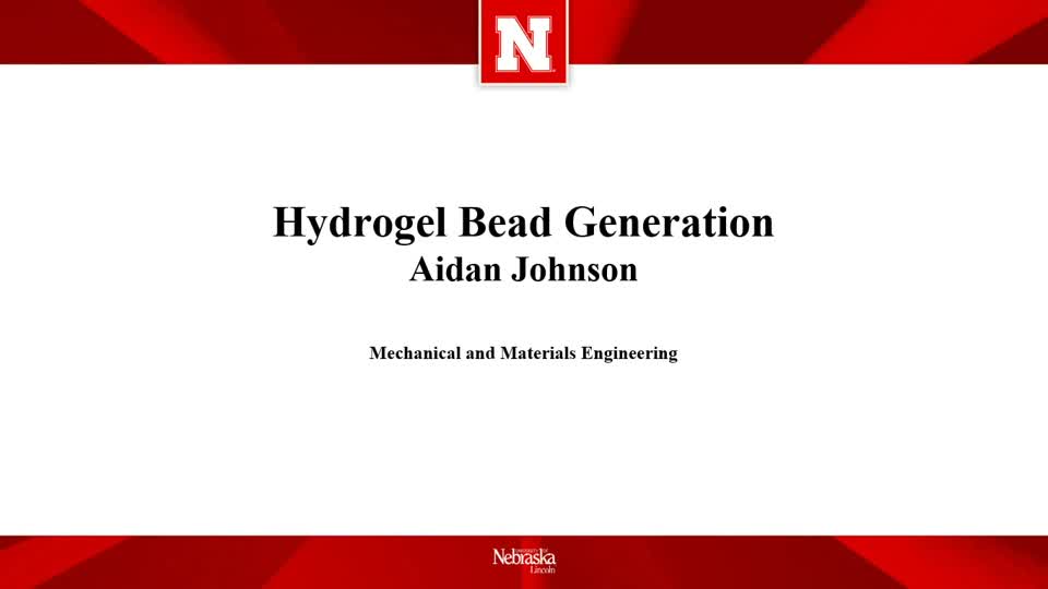 Hydrogel Bead Generation