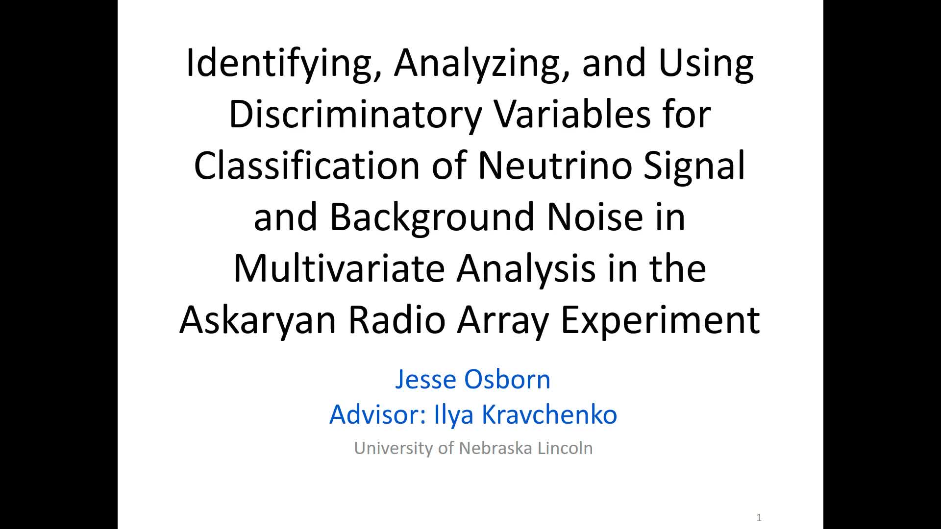 Identifying, Analyzing, and Using Discriminatory Variables for Classification of Neutrino Signal and Background Noise in Multivariate Analysis in the Askaryan Radio Array Experiment