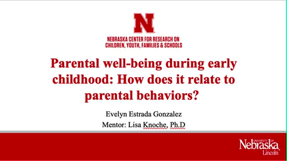 Parental well-being during early childhood: How does it relate to parental behaviors?
