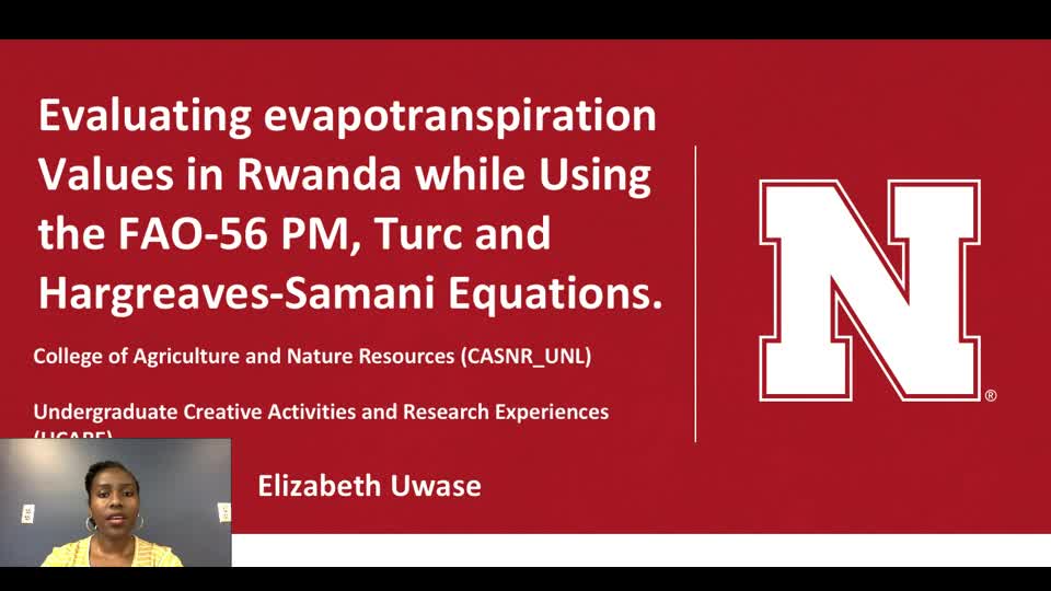 Evaluating evapotranspiration Values in Rwanda while Using the FAO-56 PM, Turc and Hargreaves-Samani Equations. 