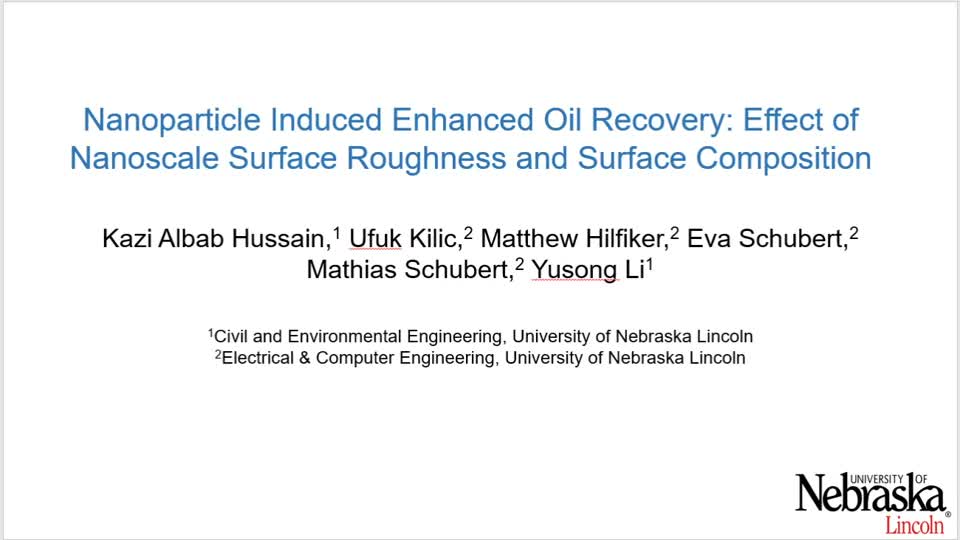 Nanoparticle Induced Enhanced Oil Recovery: Effect of Nanoscale Surface Roughness and Surface Composition