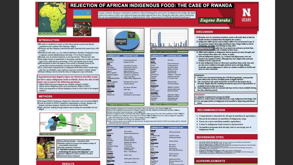 Rejection of African Indigenous Food: The Case of Rwanda