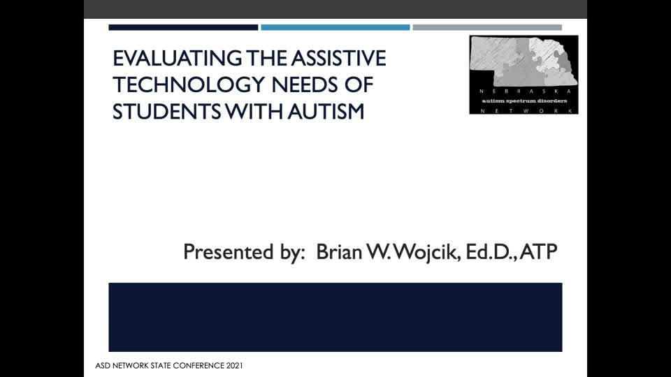 Eval AT Needs of Students with ASD