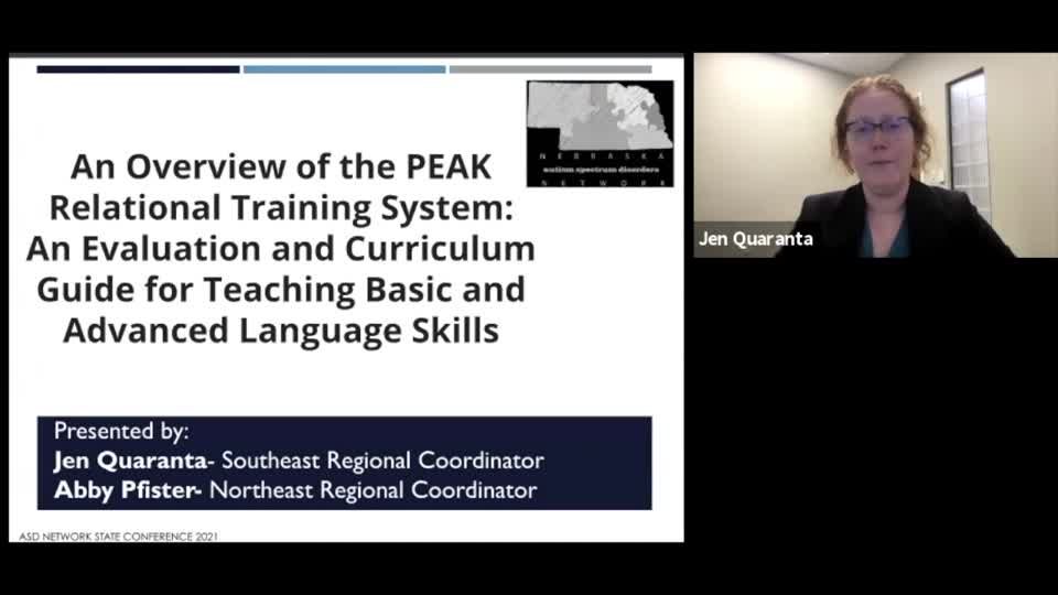 An Overview of the PEAK Relational Training System