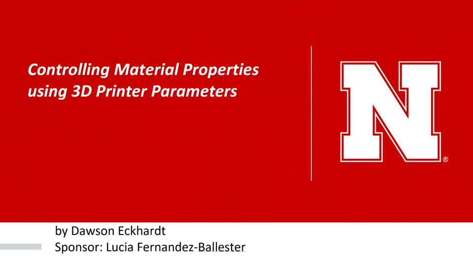 Controlling Material Properties using 3D Printer Parameters