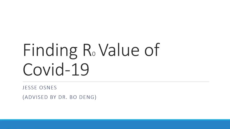 Finding R0  Value of Covid-19