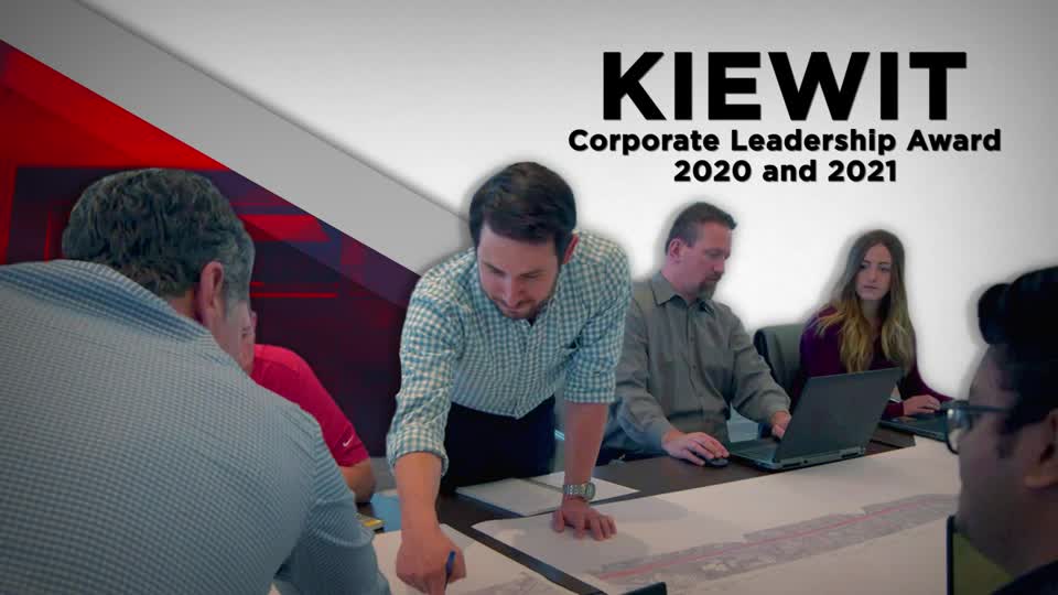 Kiewit receives the Corporate Leadership Award for 2020 and 2021