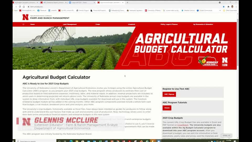 Ag Budget Calculator Risk Module Overview and Corn Example