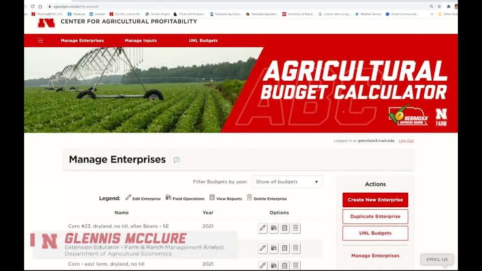 Ag Budget Calculator Risk Module Soybean Example